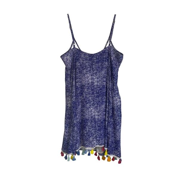 NWT Judith March Mini Dress Purple w/ Tassels Sundress Vacation Size Medium - Picture 8 of 8